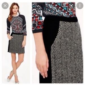 Jcrew wool mini skirt